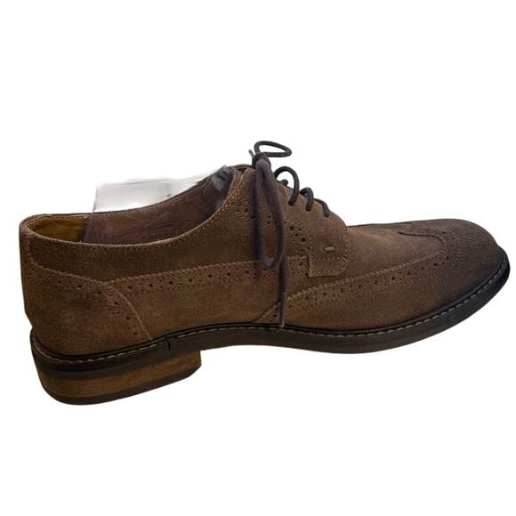 Vionic Men\'s Bowery Bruno Oxford Dark Brown Shoes Size 10.5
